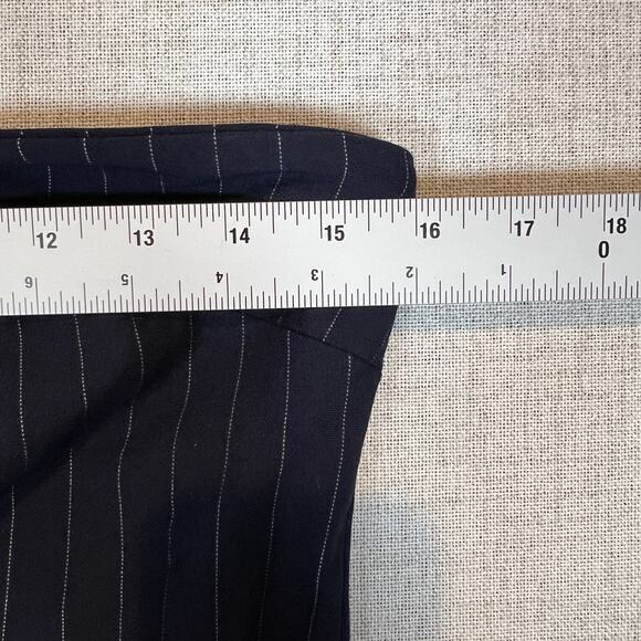 Wild Fable Dress Women's M Tube Mini Bodycon Suiting White Pinstripe Blue - Picture 10 of 11